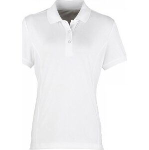Premier Workwear Prodloužená dámská polokošile Coolchecker Piqué Barva: Bílá, Velikost: L PW616