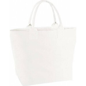Dvoubarevná plátěná taška do ruky Quadra 24 l Barva: Bílá, Velikost: 53 x 36 x 19 cm QD26