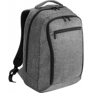 Quadra Perfektní batoh na notebook 15,6" s promyšlenými detaily 20 l Barva: šedá melír, Velikost: 33 x 44 x 17 cm QD269