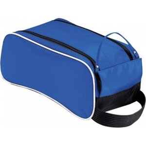 Quadra Praktická taška na boty s omyvatelným vnitřkem 9 l Barva: modrá - černá - bílá, Velikost: 35 x 16 x 18 cm QD76