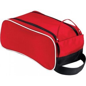 Quadra Praktická taška na boty s omyvatelným vnitřkem 9 l Barva: červená - černá - bílá, Velikost: 35 x 16 x 18 cm QD76