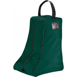 Quadra Vysoká taška na boty s tkaným držadlem 28 l Barva: zelená lahvová - černá, Velikost: 36 x 47 x 25 cm QD86