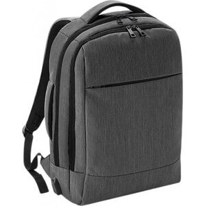 Quadra Elegantní batoh na notebook 15,6 " s mnoha kapsami Barva: šedý melír, Velikost: 30 x 42 x 14 cm QD990