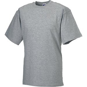 Pracovní tričko Heavy Duty, Russell, 100% bavlna,  180 g/m² Barva: šedá oxfordská světlá melír, Velikost: 4XL Z010