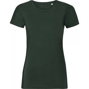 Russell Pure Organic Dámské 100% bavlněné organické tričko Russell 160 g/m Barva: Zelená lahvová, Velikost: XL Z108F
