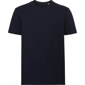 Russell Pure Organic Pánské tričko Russell na tělo z organické česané bavlny 160 g/m Barva: modrá námořní, Velikost: L