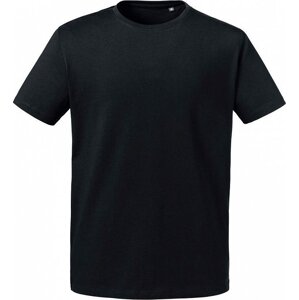 Russell Pure Organic Pánské teplé tričko Russell z těžké organické bavlny 190 g/m Barva: Černá, Velikost: 3XL Z118M