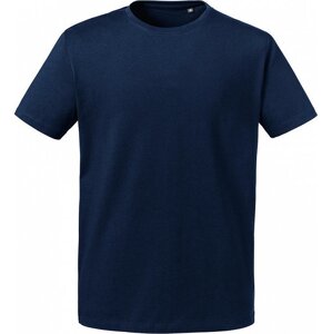 Russell Pure Organic Pánské teplé tričko Russell z těžké organické bavlny 190 g/m Barva: modrá námořní, Velikost: XXL