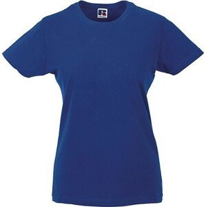 Dámské bavlněné měkčené tričko Slim fit Russell Barva: Modrá výrazná, Velikost: L Z155F