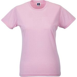 Dámské bavlněné měkčené tričko Slim fit Russell Barva: Růžová, Velikost: S Z155F