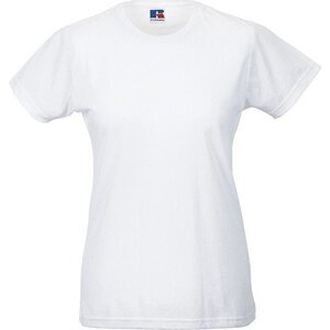Dámské bavlněné měkčené tričko Slim fit Russell Barva: Bílá, Velikost: XS Z155F