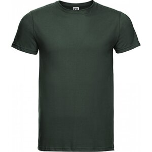 Přiléhavé bavlněné slim-fit tričko Russell Barva: Zelená lahvová, Velikost: L Z155M