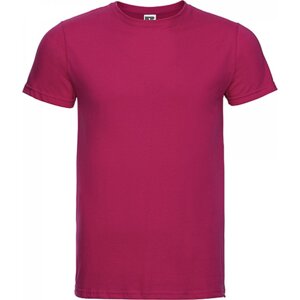 Přiléhavé bavlněné slim-fit tričko Russell Barva: Růžová fuchsiová, Velikost: L Z155M