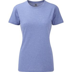Russell Žíhané dámské tričko z polybavlny 35% bavlna 65% polyester Barva: modrá melír, Velikost: L Z165F