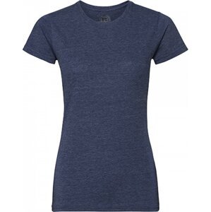 Russell Žíhané dámské tričko z polybavlny 35% bavlna 65% polyester Barva: modrá námořní melír, Velikost: M Z165F