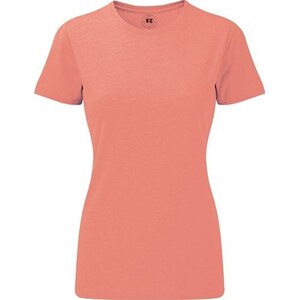 Russell Žíhané dámské tričko z polybavlny 35% bavlna 65% polyester Barva: korálová melír, Velikost: XL Z165F