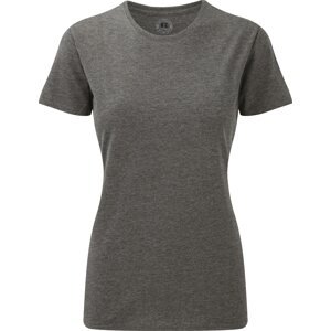 Russell Žíhané dámské tričko z polybavlny 35% bavlna 65% polyester Barva: šedá melír, Velikost: L Z165F