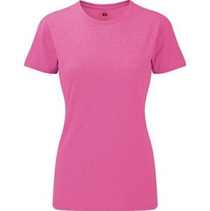 Russell Žíhané dámské tričko z polybavlny 35% bavlna 65% polyester Barva: růžová melír, Velikost: XL Z165F
