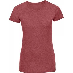 Russell Žíhané dámské tričko z polybavlny 35% bavlna 65% polyester Barva: červená melír, Velikost: XXL Z165F