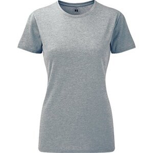 Russell Žíhané dámské tričko z polybavlny 35% bavlna 65% polyester Barva: stříbrná melír, Velikost: M Z165F