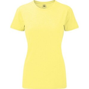 Russell Žíhané dámské tričko z polybavlny 35% bavlna 65% polyester Barva: žlutá melír, Velikost: XL Z165F