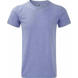 Russell Melírové pánské HD tričko z polybavlny nejen na sublimaci Barva: modrá melír, Velikost: L Z165M