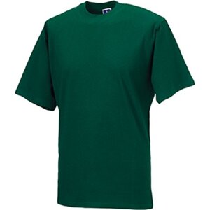 Měkčené 100% bavlněné tričko Russell 180 g/m Barva: Zelená lahvová, Velikost: 3XL Z180