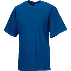 Měkčené 100% bavlněné tričko Russell 180 g/m Barva: Modrá výrazná, Velikost: 3XL Z180