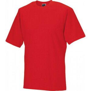 Měkčené 100% bavlněné tričko Russell 180 g/m Barva: červená výrazná, Velikost: XS Z180