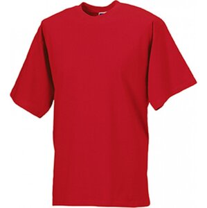 Měkčené 100% bavlněné tričko Russell 180 g/m Barva: červená klasická, Velikost: 4XL Z180