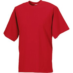 Měkčené 100% bavlněné tričko Russell 180 g/m Barva: červená klasická, Velikost: L Z180