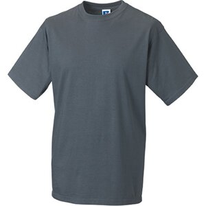 Měkčené 100% bavlněné tričko Russell 180 g/m Barva: šedá convoy, Velikost: L Z180