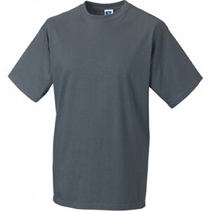 Měkčené 100% bavlněné tričko Russell 180 g/m Barva: šedá convoy, Velikost: S Z180