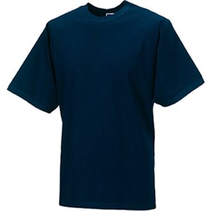 Měkčené 100% bavlněné tričko Russell 180 g/m Barva: modrá námořní, Velikost: 3XL Z180