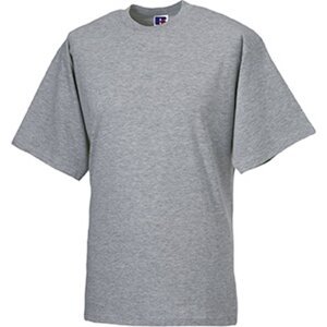 Měkčené 100% bavlněné tričko Russell 180 g/m Barva: šedá oxfordská světlá melír, Velikost: XXL Z180