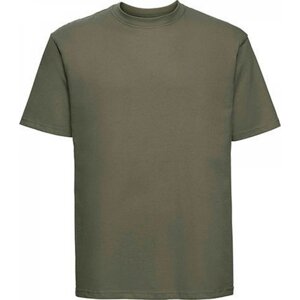 Měkčené 100% bavlněné tričko Russell 180 g/m Barva: zelená olivová, Velikost: M Z180