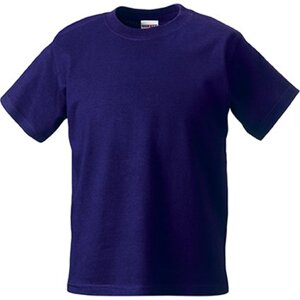 Měkčené 100% bavlněné tričko Russell 180 g/m Barva: Fialová, Velikost: L Z180