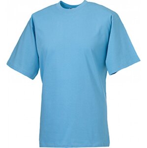 Měkčené 100% bavlněné tričko Russell 180 g/m Barva: modrá nebeská, Velikost: XS Z180
