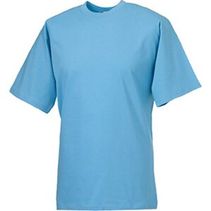 Měkčené 100% bavlněné tričko Russell 180 g/m Barva: modrá nebeská, Velikost: XXL Z180