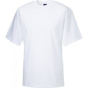 Měkčené 100% bavlněné tričko Russell 180 g/m Barva: Bílá, Velikost: XS Z180
