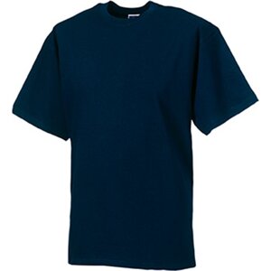 Tričko Russell z česané bavlny s vysokou gramáží 215 g/m Barva: modrá námořní, Velikost: L Z215