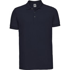 Russell Pánské strečové polo tričko s límečkem a krátkými rukávy Barva: modrá námořní, Velikost: 3XL Z566