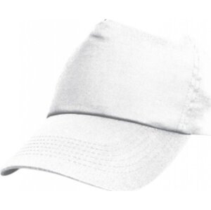 Result Headwear Dětská bavlněná kšiltovka s prošívanými očky 5 panelů Barva: Bílá RH05J