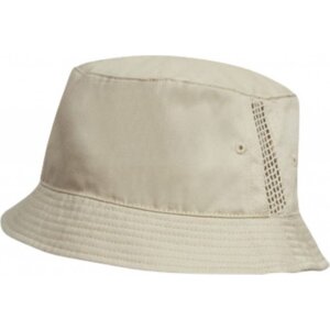 Result Headwear Bavlněný klobouček s větracími očky a síťovanou vsadkou po stranách Barva: Přírodní RH45