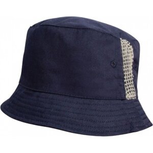 Result Headwear Bavlněný klobouček s větracími očky a síťovanou vsadkou po stranách Barva: modrá námořní RH45