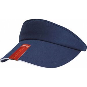 Result Headwear Bavlněný kšilt proti slunci na suchý zip se vzorem rybí kostry Barva: modrá námořní - bílá RH48