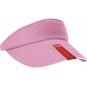 Result Headwear Bavlněný kšilt proti slunci na suchý zip se vzorem rybí kostry Barva: růžová - bílá RH48