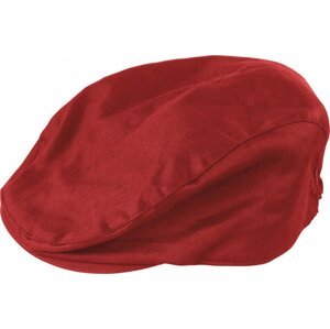 Result Headwear Látková bekovka Gatsby s bavlněnou podšívkou 220 g/m Barva: Červená, Velikost: L