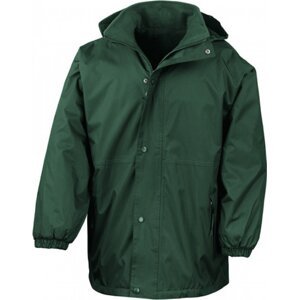 Oboustranná vodotěsná (4000 mm) bunda Result do špatného počasí Barva: zelená lahvová - zelená lahvová, Velikost: XL RT160A