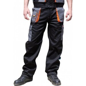 Result Work-Guard Lehké prodyšné pracovní kalhoty Lite odpuzující vodu Barva: černé, Velikost: 3XL RT318